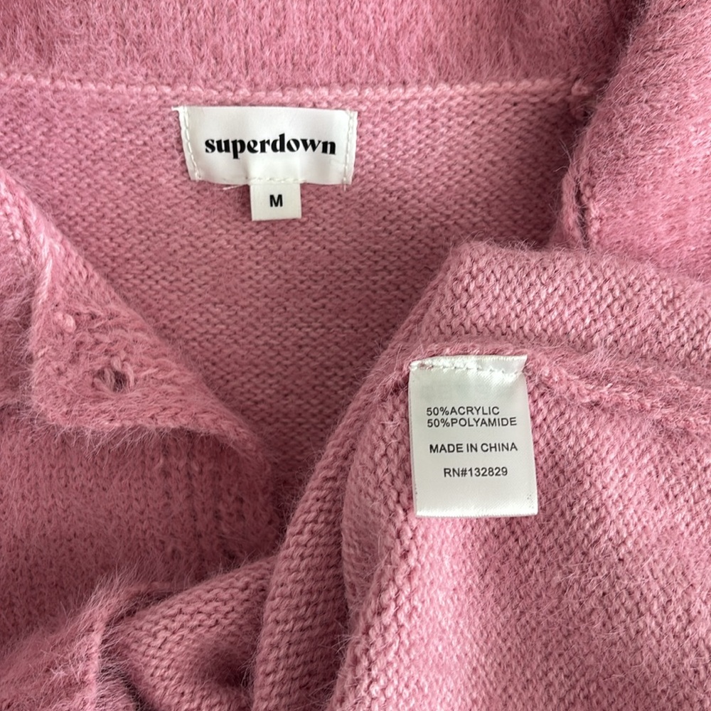 A Superdown Collared Polo Sweater - image 3